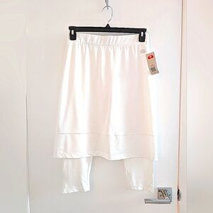White Skirt with Attached Leggings